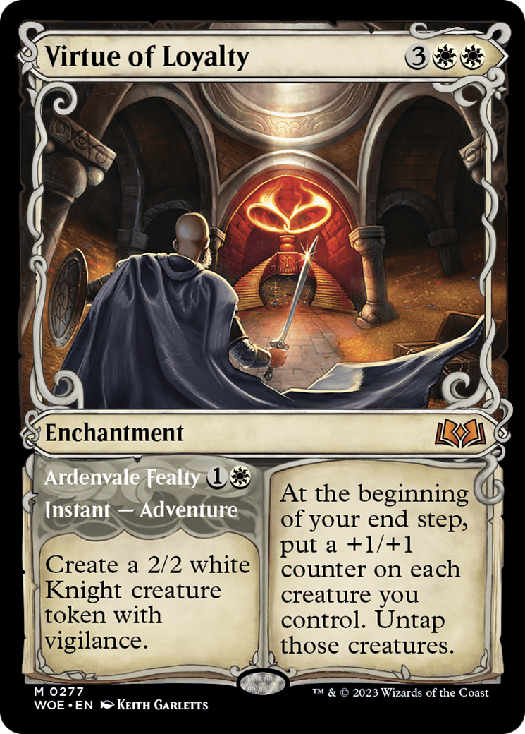 Virtue of Loyalty // Ardvenvale Fealty (Showcase) [Wilds of Eldraine] | Local Legends