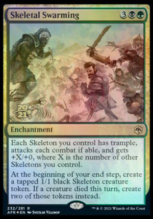 Skeletal Swarming [Dungeons & Dragons: Adventures in the Forgotten Realms Prerelease Promos] | Local Legends