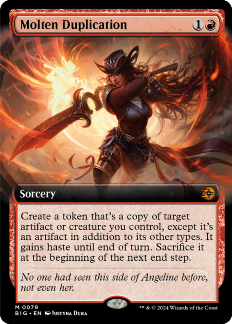 Molten Duplication (Extended Art) [Outlaws of Thunder Junction: The Big Score] | Local Legends