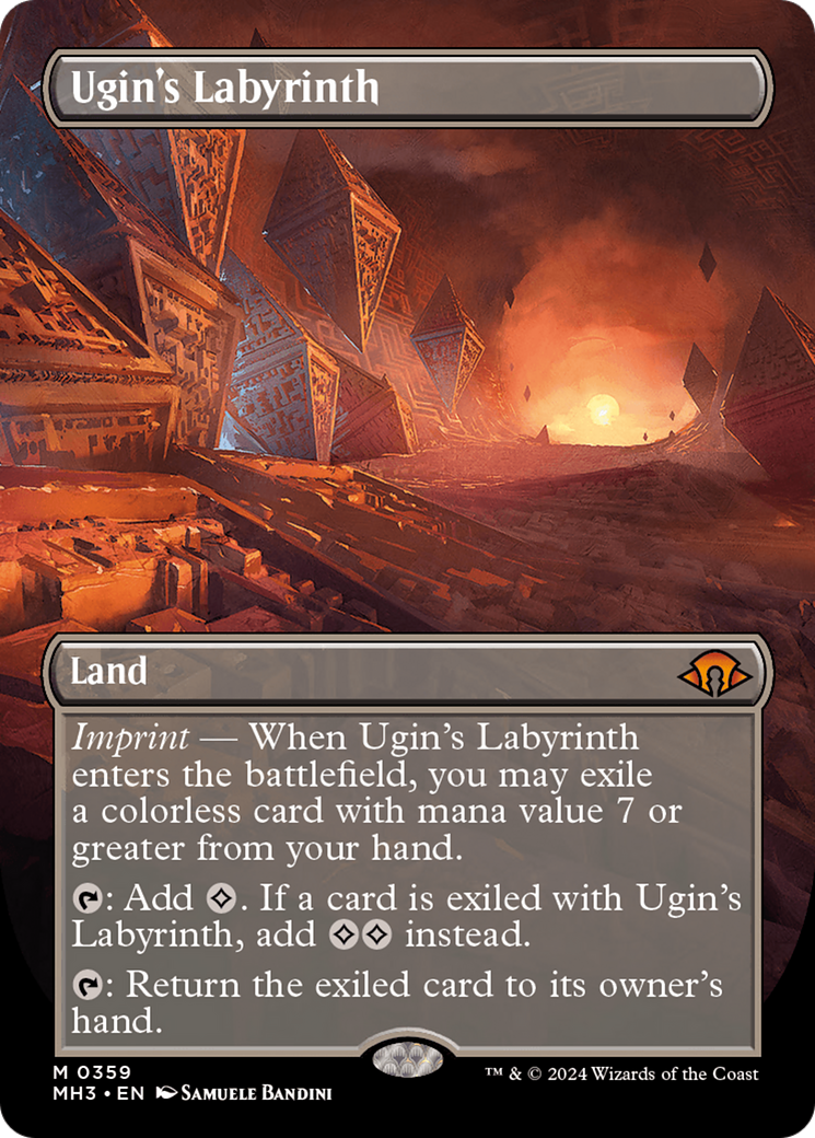 Ugin's Labyrinth (Borderless) [Modern Horizons 3] | Golgari Games