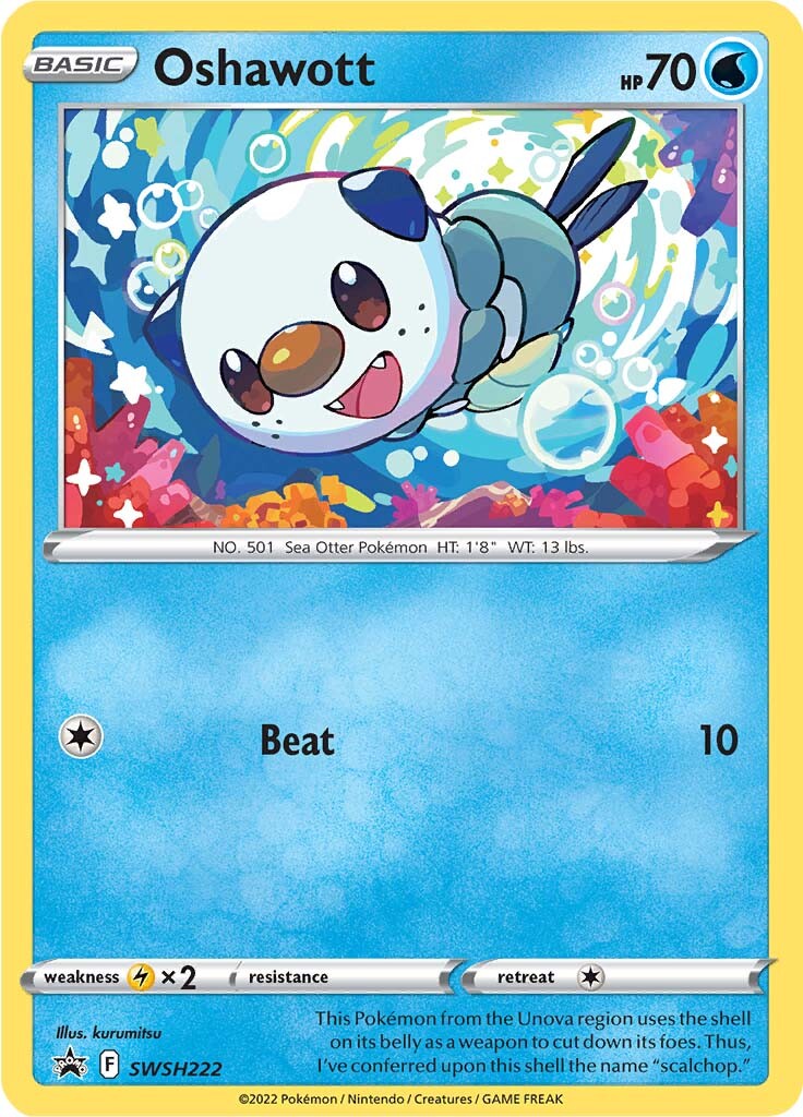 Oshawott (SWSH222) [Sword & Shield: Black Star Promos] | Local Legends