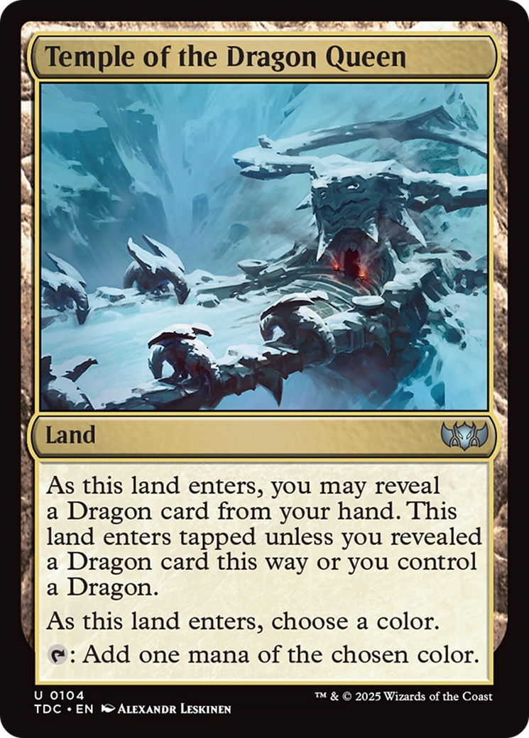 Temple of the Dragon Queen [Tarkir: Dragonstorm Commander] | Local Legends
