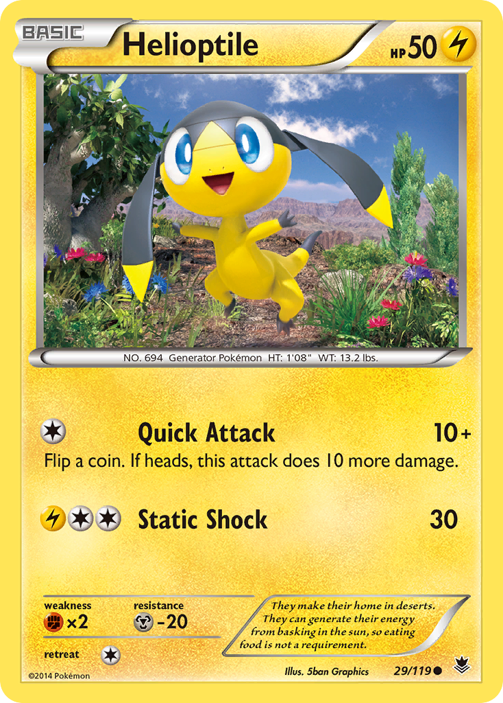 Helioptile (29/119) [XY: Phantom Forces] | Local Legends
