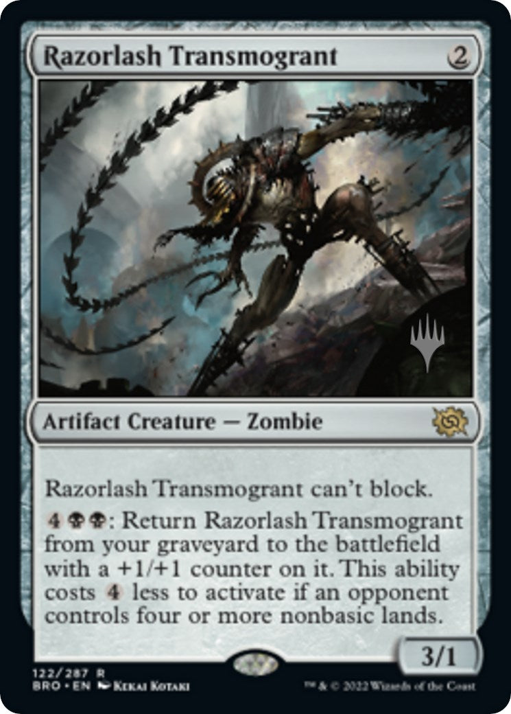 Razorlash Transmogrant (Promo Pack) [The Brothers' War Promos] | Golgari Games