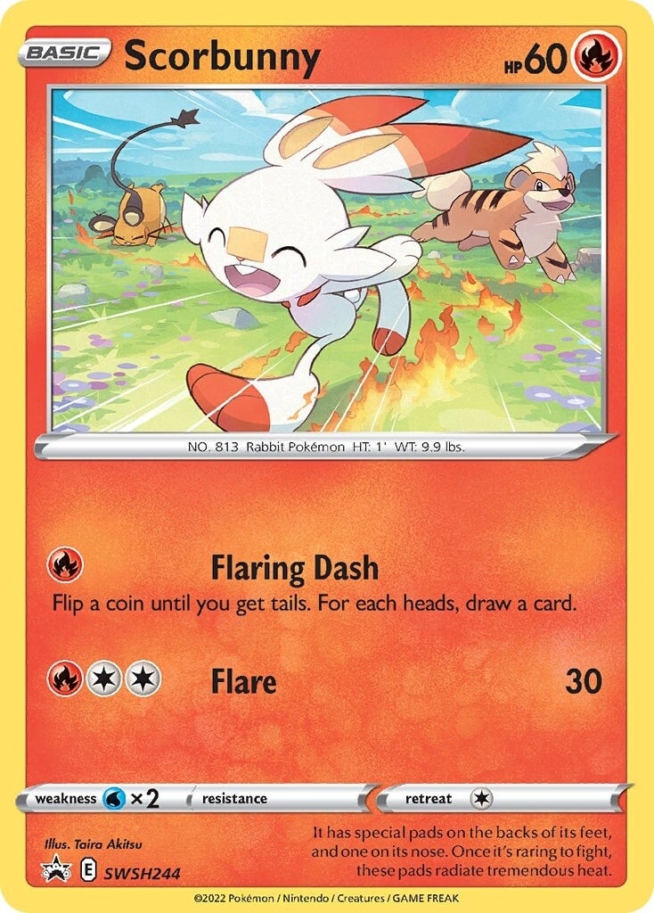 Scorbunny (SWSH244) [Sword & Shield: Black Star Promos] | Local Legends