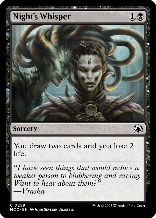 Night's Whisper [March of the Machine Commander] | Local Legends