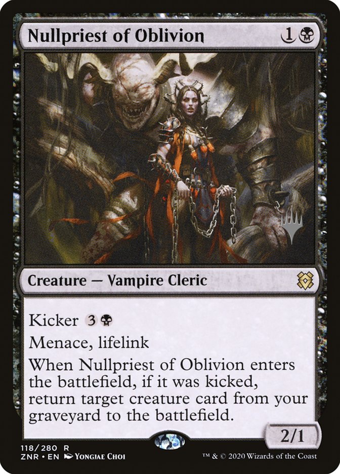 Nullpriest of Oblivion (Promo Pack) [Zendikar Rising Promos] | Local Legends