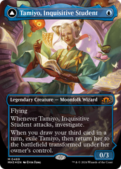 Tamiyo, Inquisitive Student // Tamiyo, Seasoned Scholar (Borderless) (Textured Foil) [Modern Horizons 3] | Golgari Games