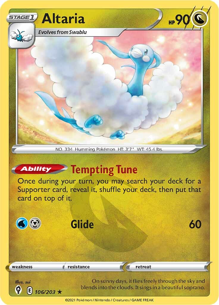 Altaria (106/203) [Sword & Shield: Evolving Skies] | Golgari Games