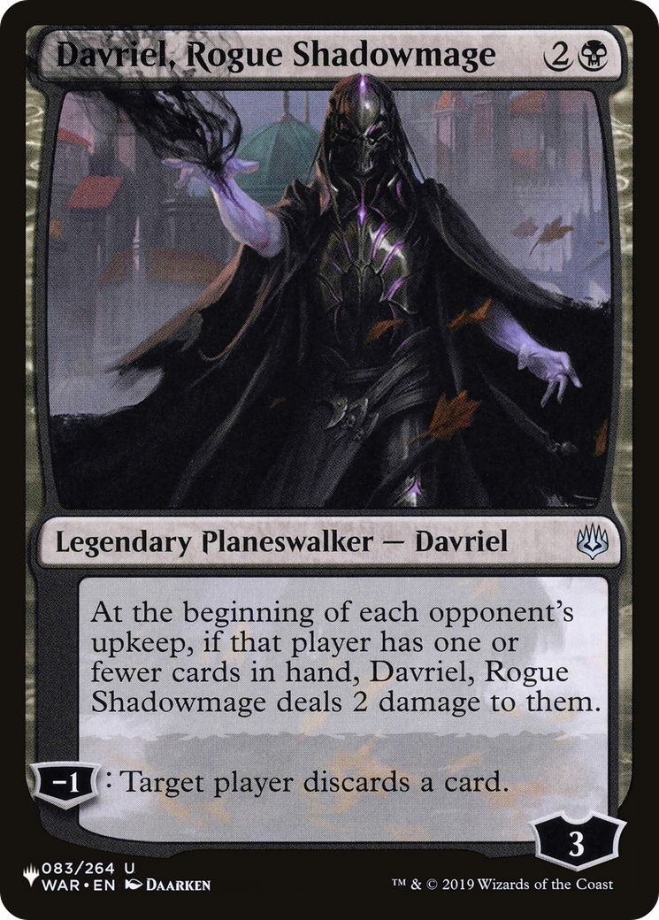 Davriel, Rogue Shadowmage [The List] | Local Legends