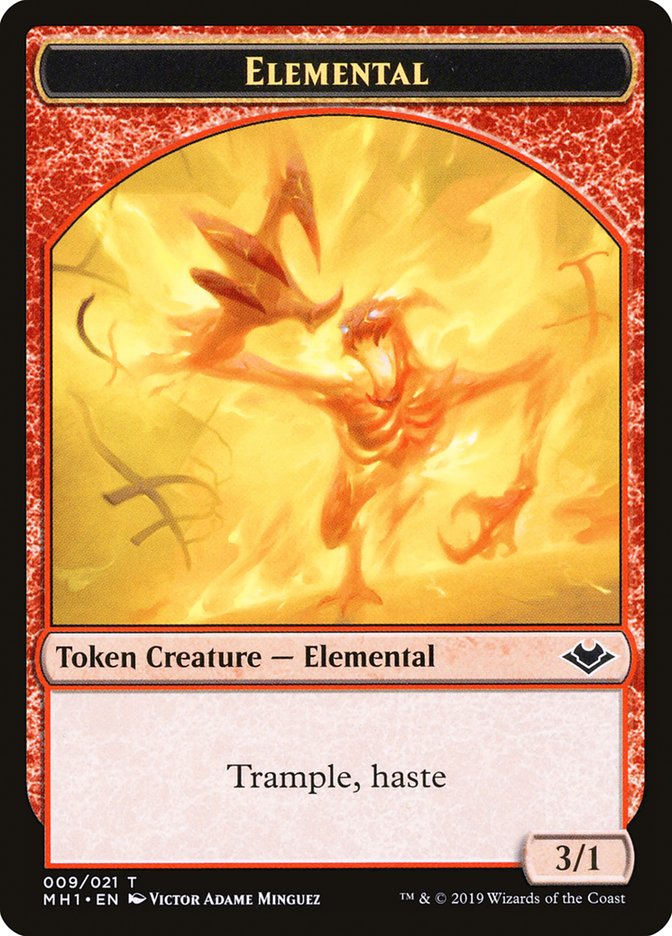 Soldier (004) // Elemental (009) Double-Sided Token [Modern Horizons Tokens] | Local Legends