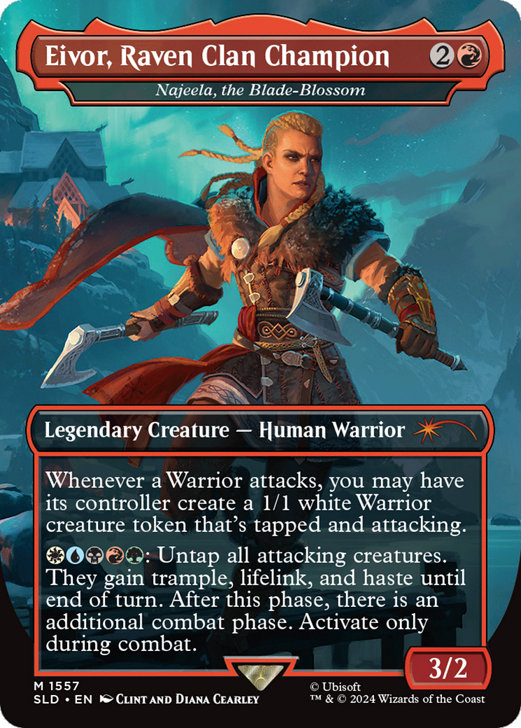 Eivor, Raven Clan Champion - Najeela, the Blade-Blossom [Secret Lair Drop Series] | Local Legends