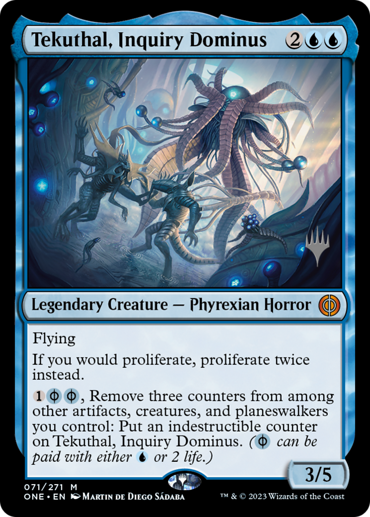 Tekuthal, Inquiry Dominus (Promo Pack) [Phyrexia: All Will Be One Promos] | Local Legends