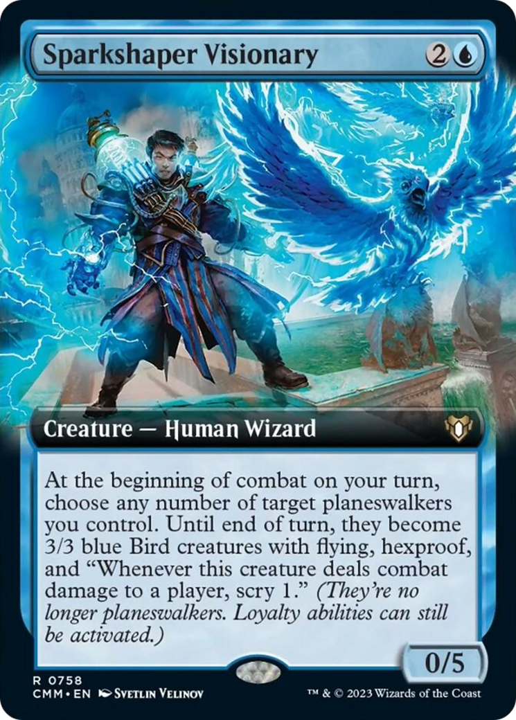 Sparkshaper Visionary (Extended Art) [Commander Masters] | Local Legends