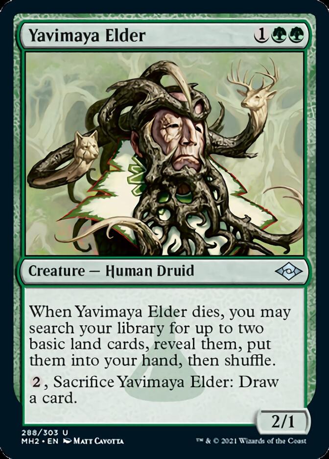 Yavimaya Elder (Foil Etched) [Modern Horizons 2] | Golgari Games