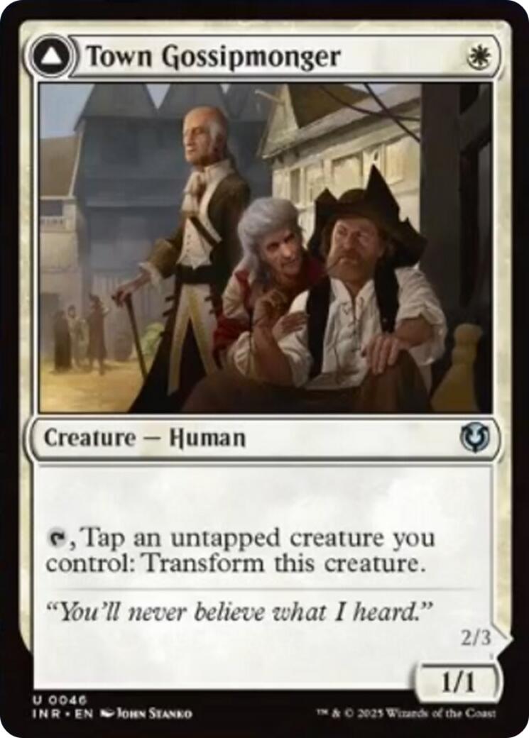 Town Gossipmonger // Incited Rabble [Innistrad Remastered] | Local Legends