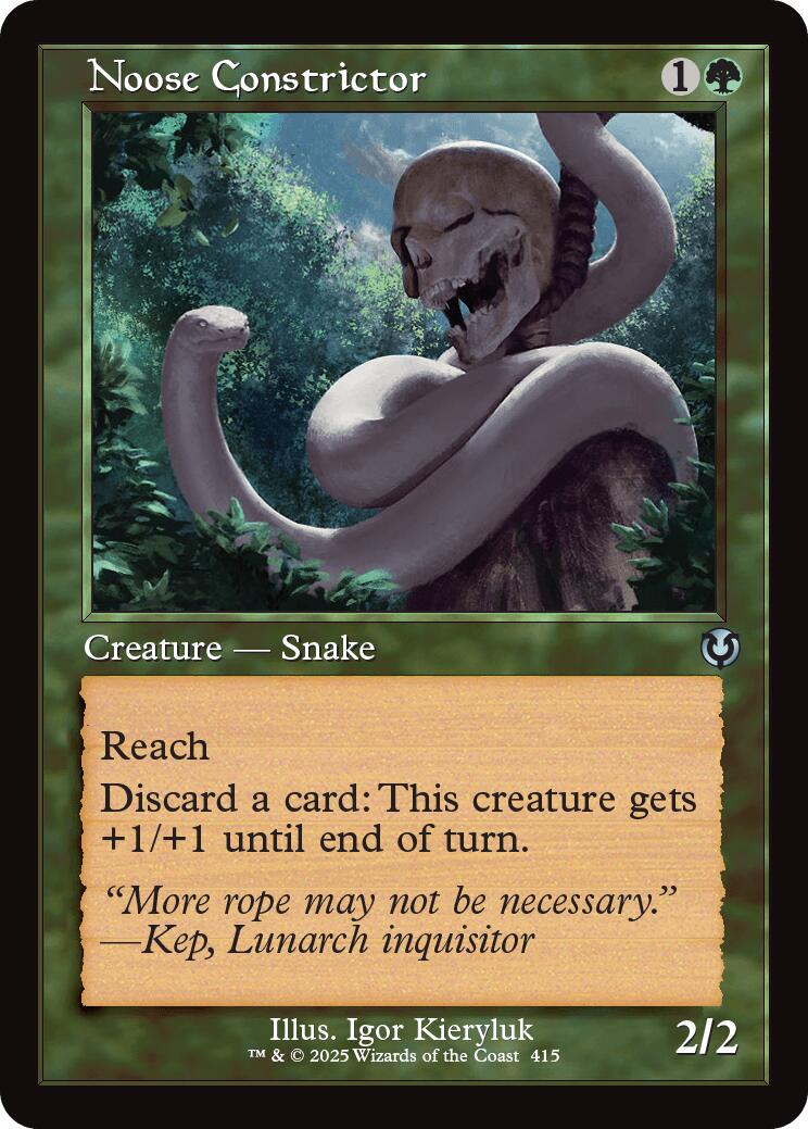 Noose Constrictor (Retro Frame) | Local Legends