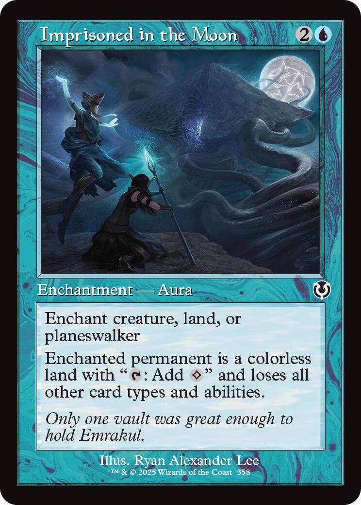 Imprisoned in the Moon (Retro Frame) | Local Legends