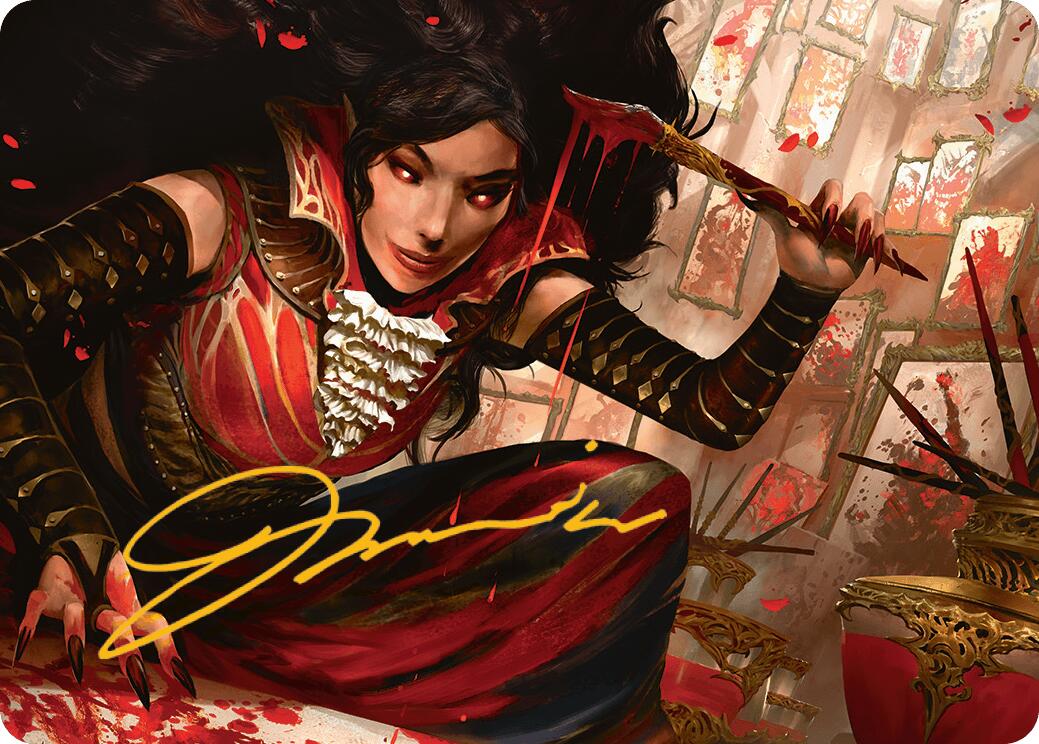 Blood Artist Art Card (Gold-Stamped Signature) [Innistrad Remastered Art Series] | Local Legends