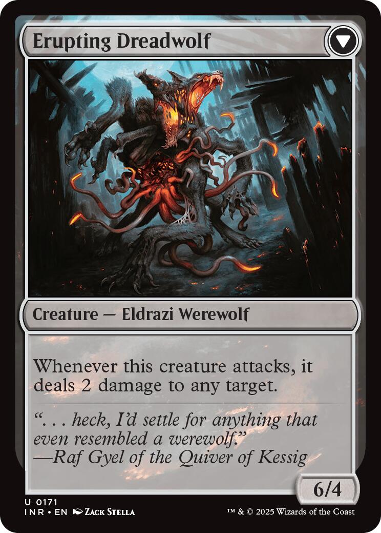 Smoldering Werewolf // Erupting Dreadwolf [Innistrad Remastered] | Local Legends