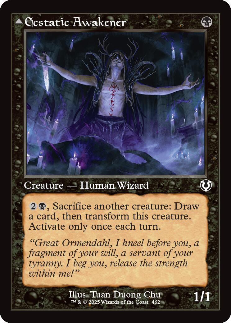 Ecstatic Awakener // Awoken Demon (Retro Frame) [Innistrad Remastered] | Local Legends
