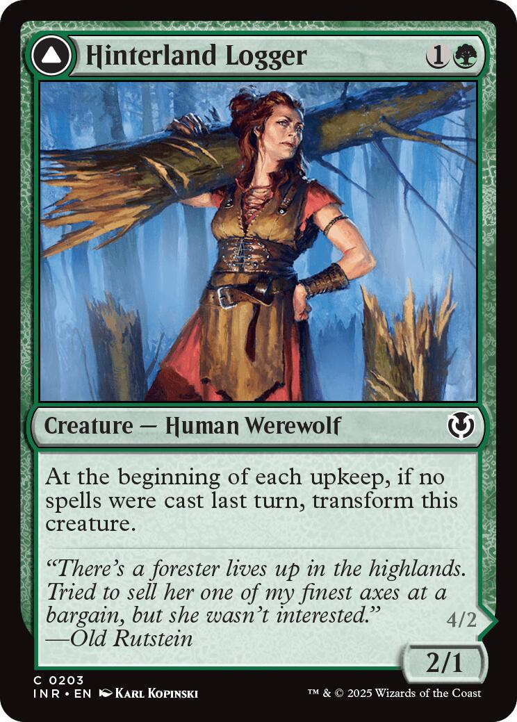Hinterland Logger // Timber Shredder [Innistrad Remastered] | Local Legends