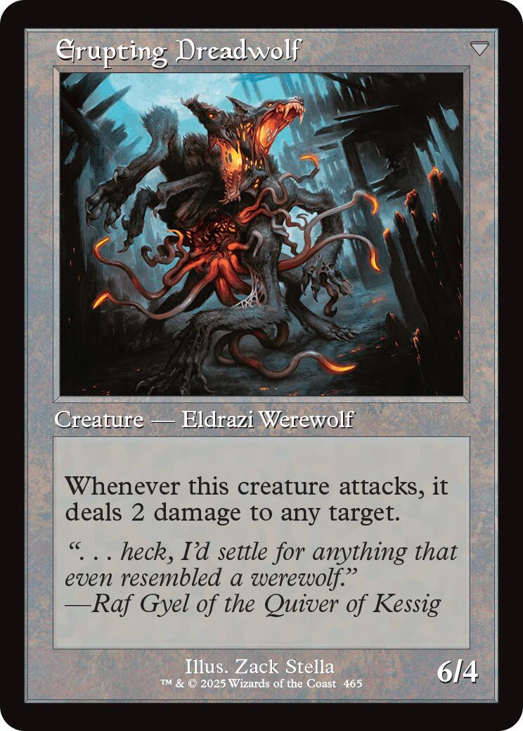 Smoldering Werewolf // Erupting Dreadwolf (Retro Frame) [Innistrad Remastered] | Local Legends