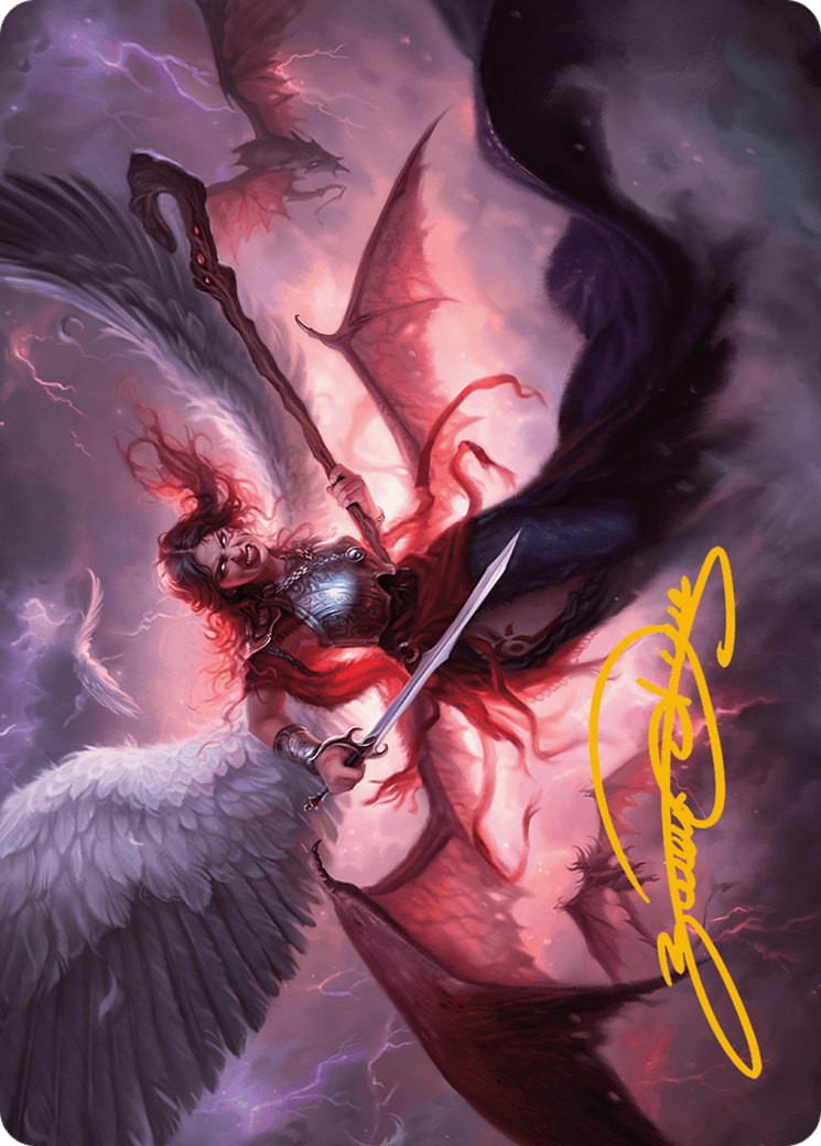 Kaalia of the Vast Art Card (Gold-Stamped Signature) [Modern Horizons 3 Art Series] | Local Legends