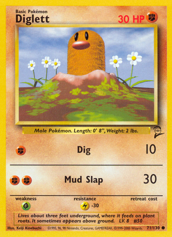 Diglett (71/130) [Base Set 2] | Local Legends