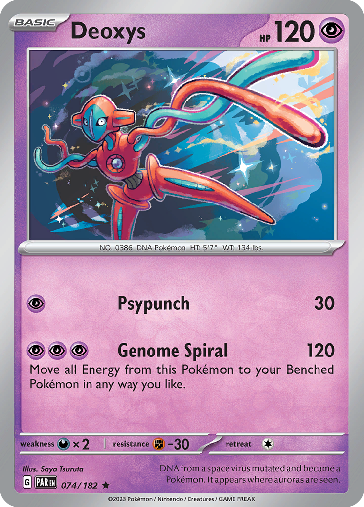 Deoxys (074/182) [Scarlet & Violet: Paradox Rift] | Golgari Games