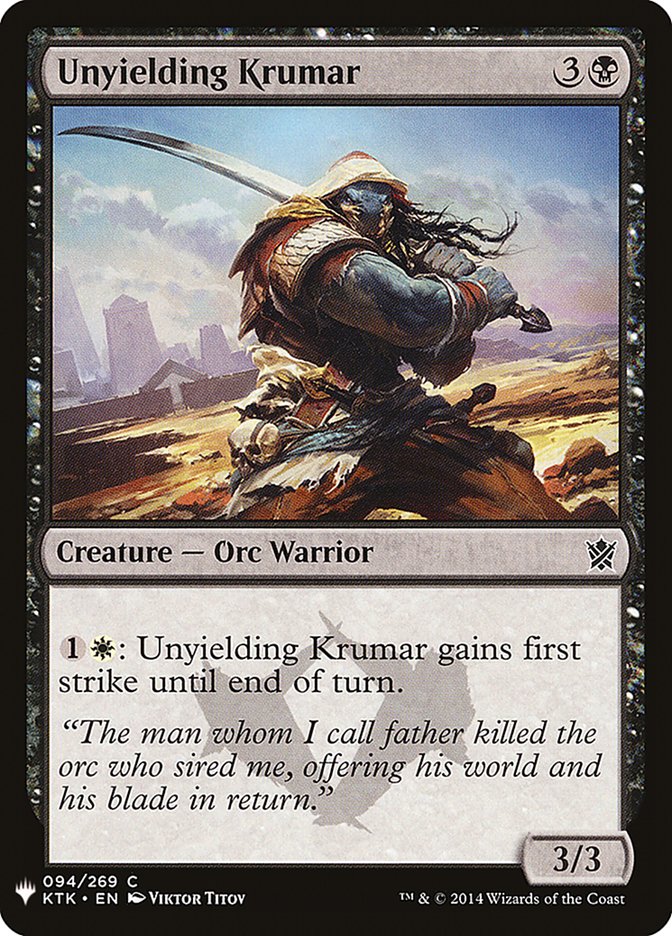Unyielding Krumar [Mystery Booster] | Local Legends