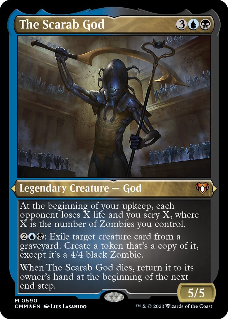 The Scarab God (Foil Etched) [Commander Masters] | Local Legends