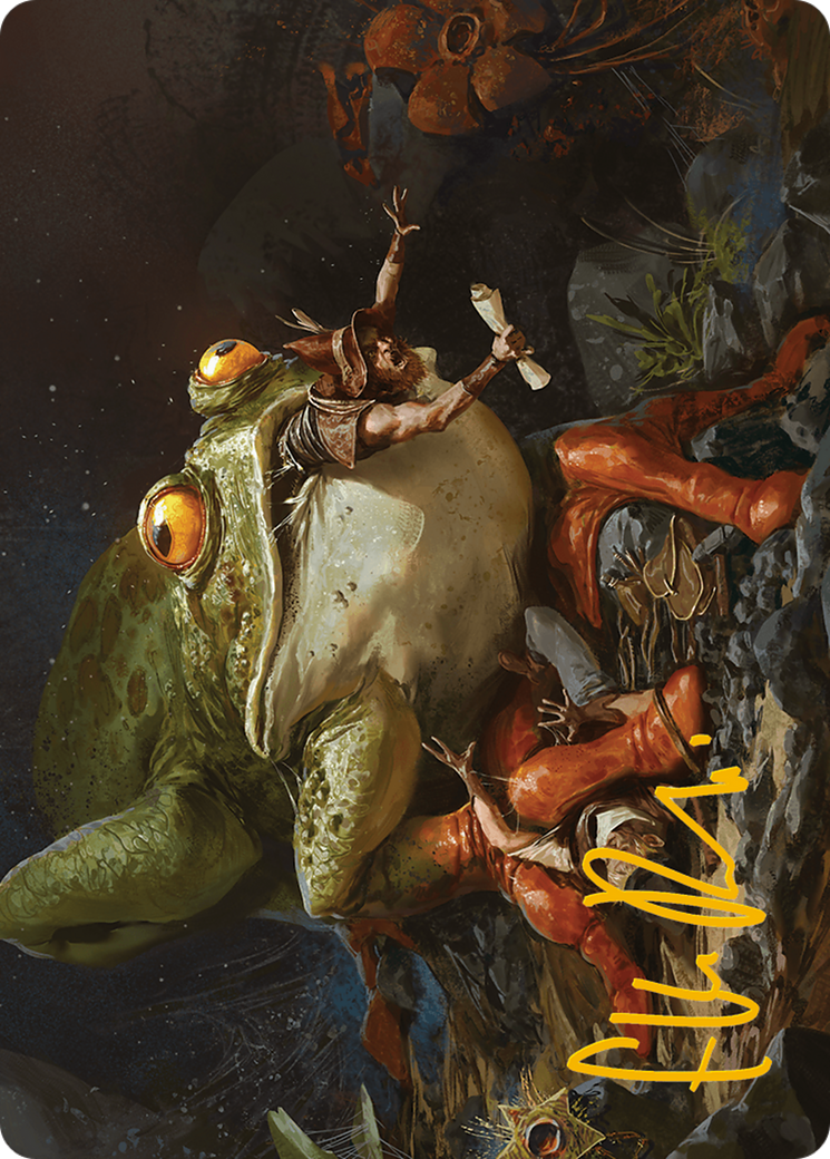 Rampant Frogantua Art Card (Gold-Stamped Signature) [Modern Horizons 3 Art Series] | Local Legends