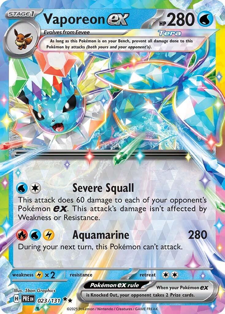 Vaporeon ex (023/131) [Scarlet & Violet: Prismatic Evolutions] | Local Legends