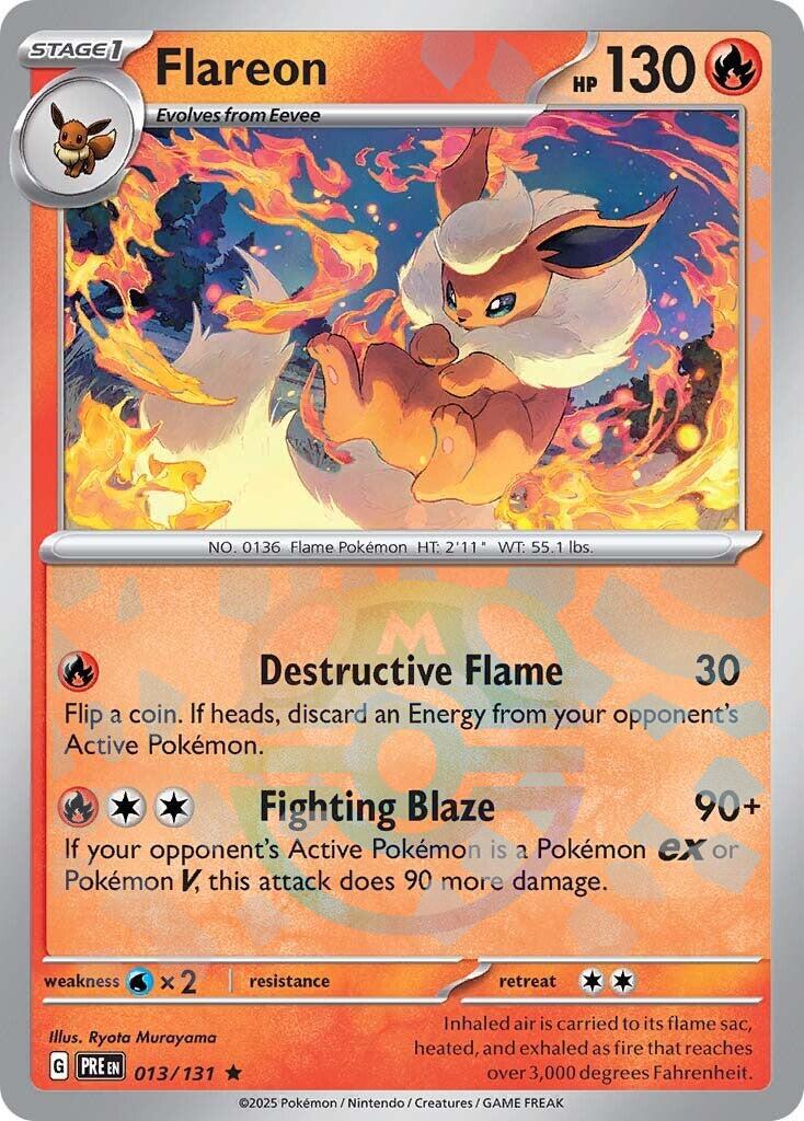 Flareon (013/131) (Master Ball Pattern) [Scarlet & Violet: Prismatic Evolutions] | Local Legends