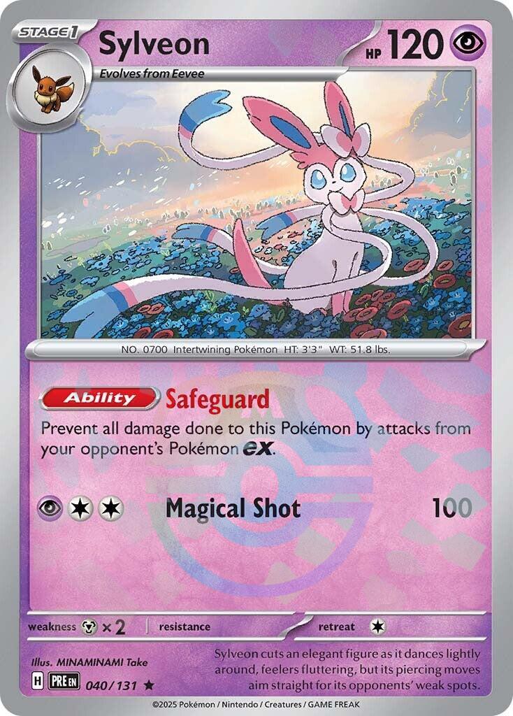 Sylveon (040/131) (Master Ball Pattern) [Scarlet & Violet: Prismatic Evolutions] | Local Legends