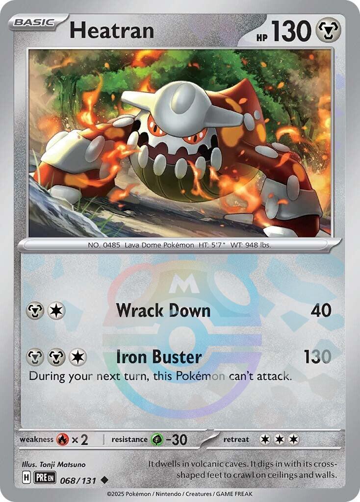 Heatran (068/131) (Master Ball Pattern) [Scarlet & Violet: Prismatic Evolutions] | Local Legends