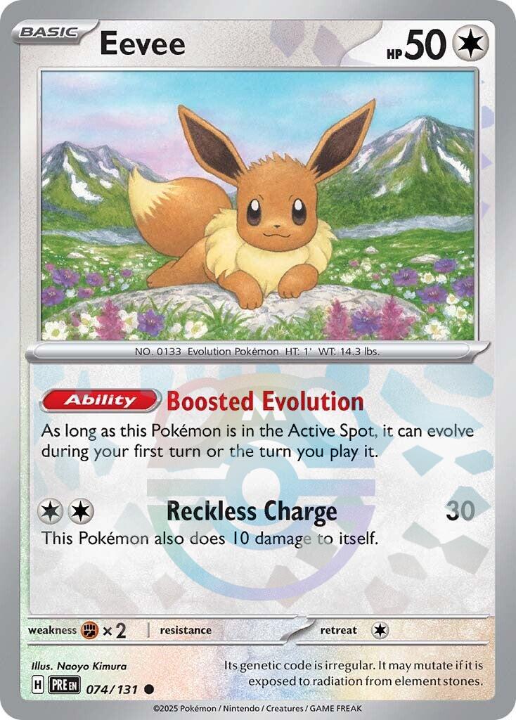 Eevee (074/131) (Master Ball Pattern) [Scarlet & Violet: Prismatic Evolutions] | Local Legends