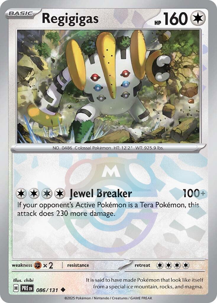 Regigigas (086/131) (Master Ball Pattern) [Scarlet & Violet: Prismatic Evolutions] | Local Legends