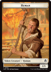 Spirit // Human (0002) Double-Sided Token [Innistrad Remastered Tokens] | Local Legends