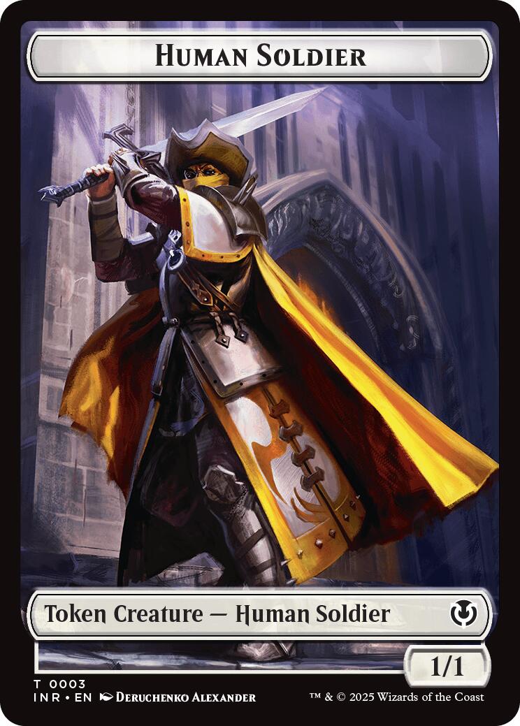 Eldrazi Horror // Human Soldier (0003) Double-Sided Token [Innistrad Remastered Tokens] | Local Legends