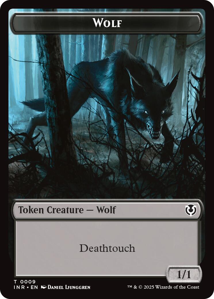 Wolf (0009) // Wolf (0018) Double-Sided Token [Innistrad Remastered Tokens] | Local Legends