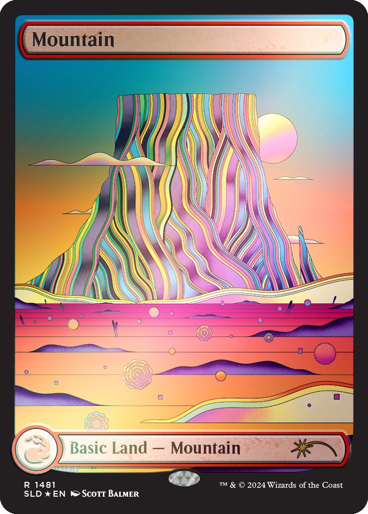 Mountain (1481) (Rainbow Foil) [Secret Lair Drop Series] | Local Legends