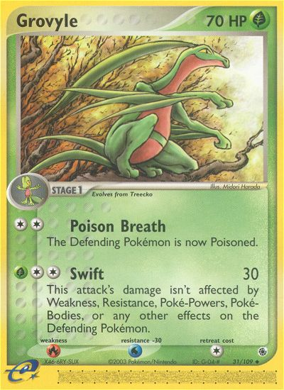 Grovyle (31/109) [EX: Ruby & Sapphire] | Golgari Games