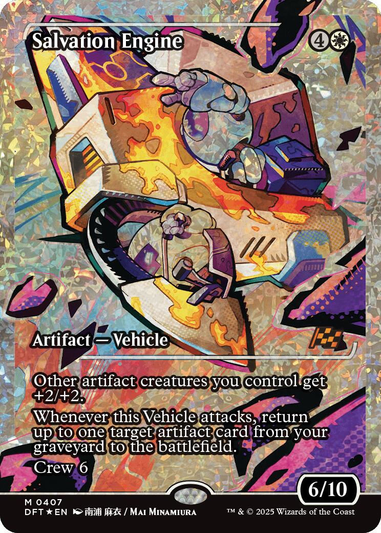 Salvation Engine (Showcase Fracture Foil) (Japanese) [Aetherdrift] | Local Legends