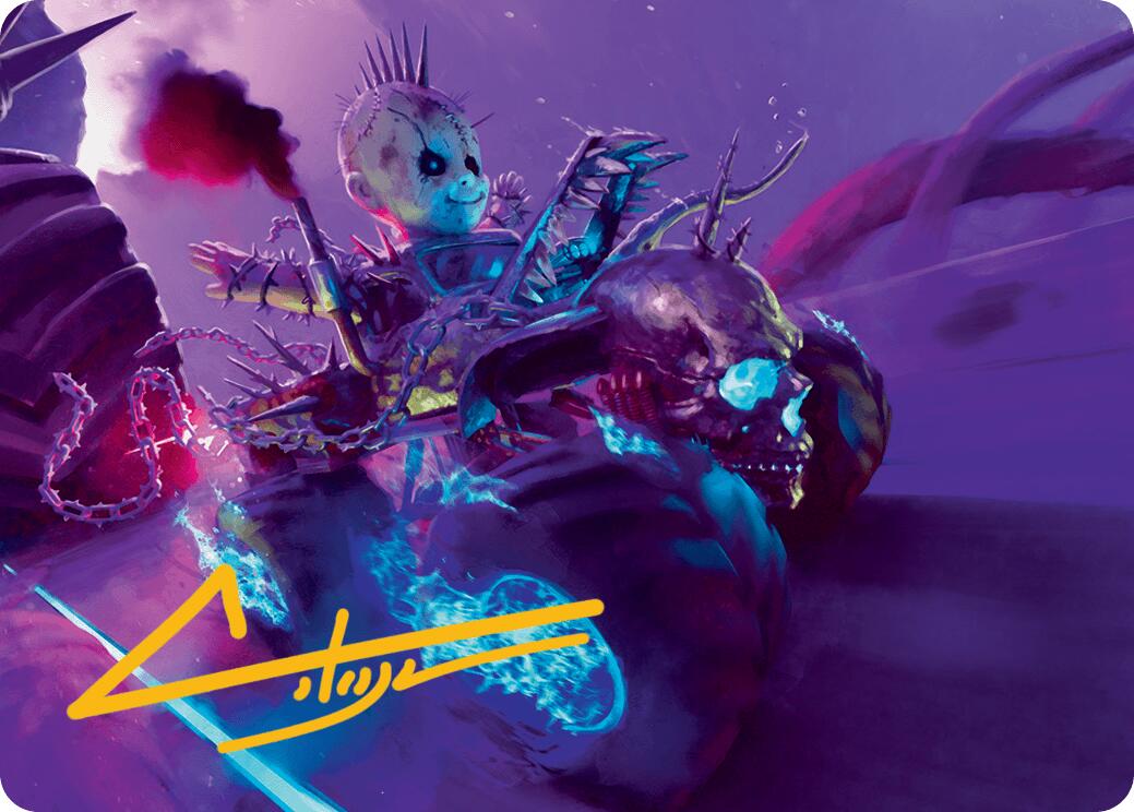 Pactdoll Terror Art Card (Gold-Stamped Signature) [Aetherdrift Art Series] | Local Legends