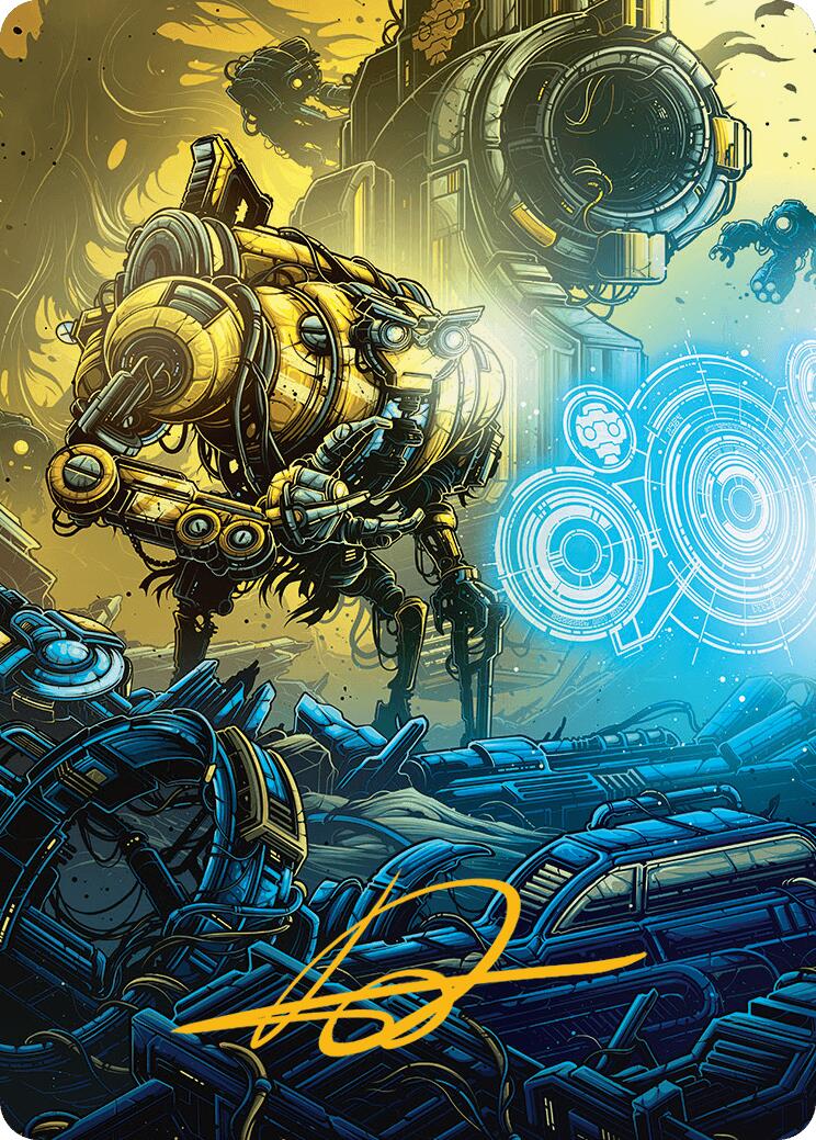 Mendicant Core, Guidelight Art Card (1/54) (Gold-Stamped Signature) [Aetherdrift Art Series] | Local Legends