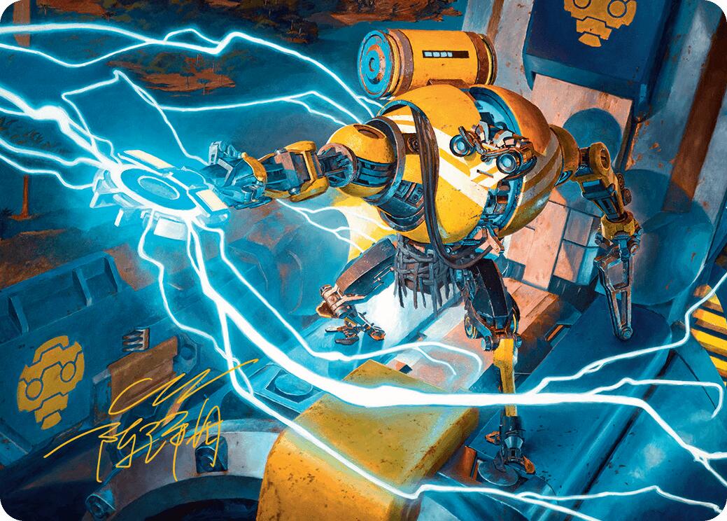 Mendicant Core, Guidelight Art Card (12/54) (Gold-Stamped Signature) [Aetherdrift Art Series] | Local Legends