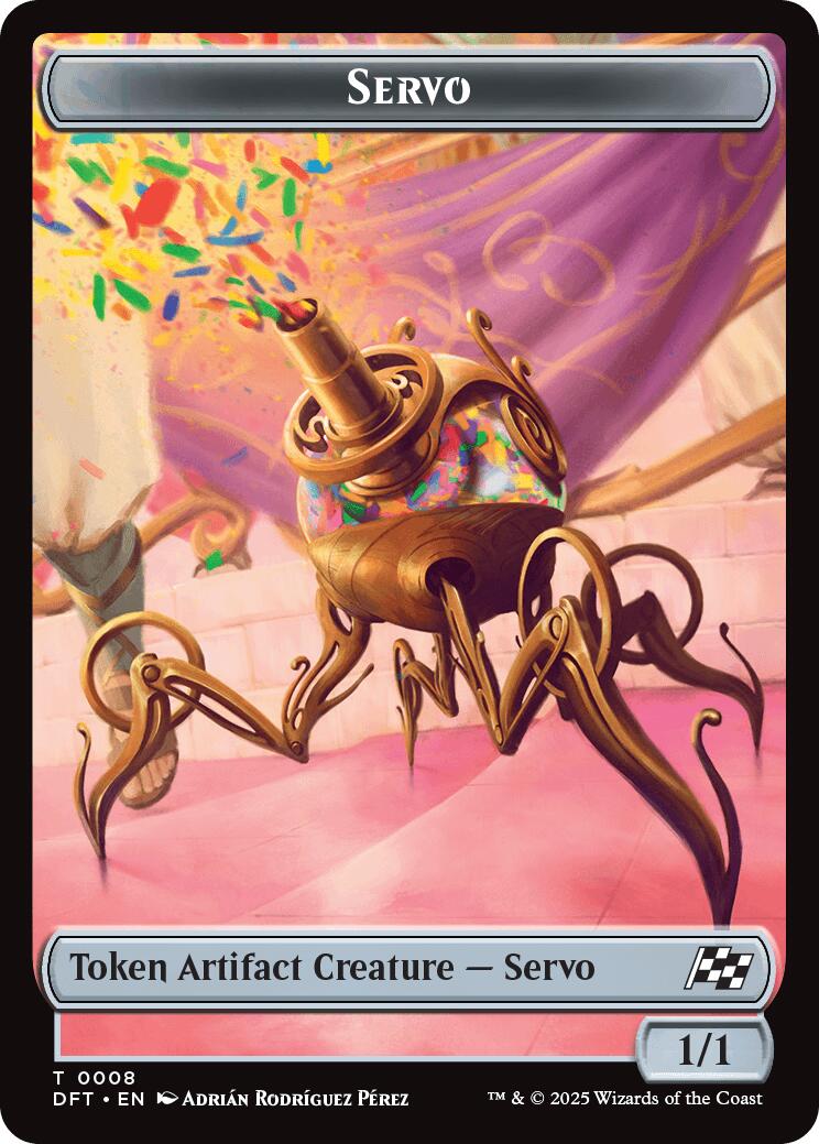 Servo // Thopter (0009) Double-Sided Token [Aetherdrift Tokens] | Local Legends