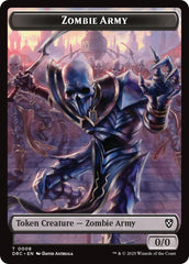 Zombie Army // Zombie Warrior Double-Sided Token [Aetherdrift Tokens] | Local Legends